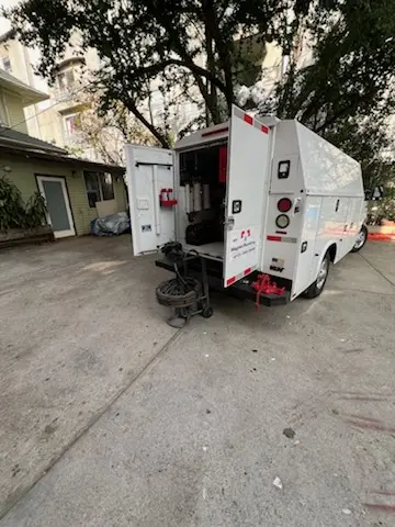 Magnet Plumbing service vehicle on-site for Faucet Repair in Sand Key